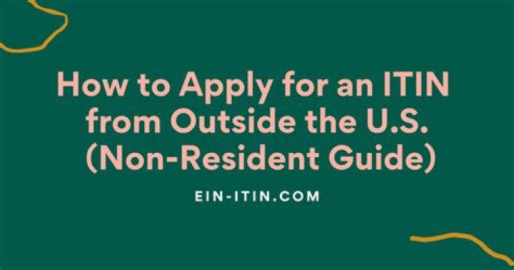 Can I apply ITIN outside US?
