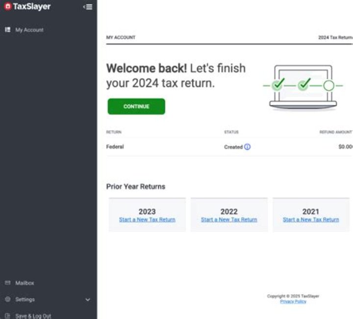 How far back does TaxSlayer go?
