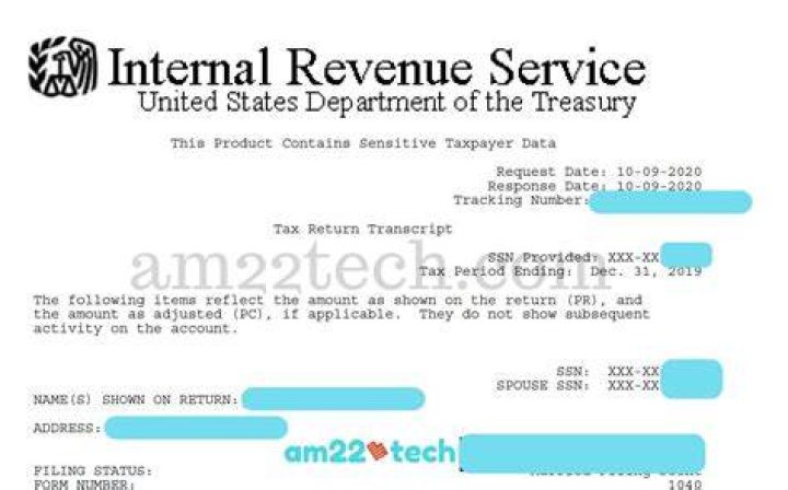 How to request a transcript of a tax return?