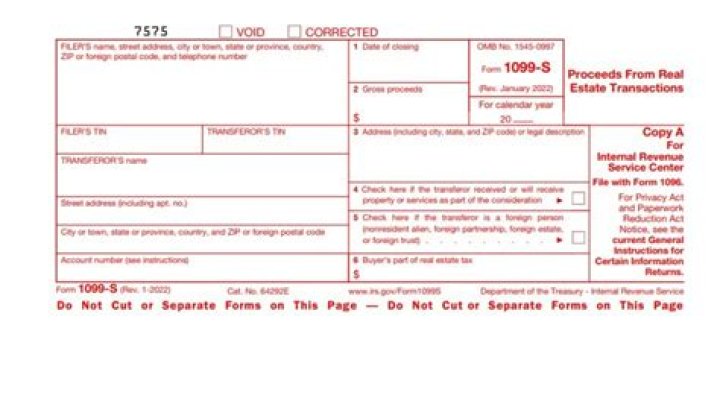 What does Form 1099-S do for timber sales?