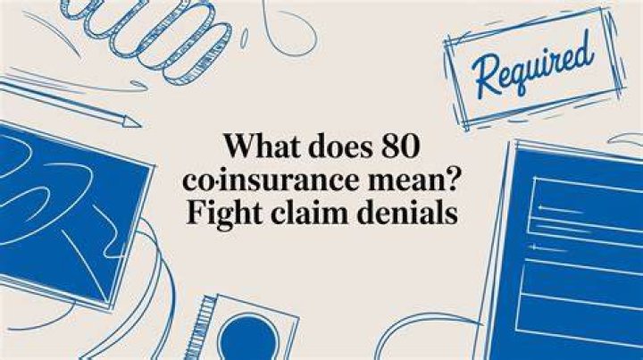 What does it mean when insurance covers 80%?