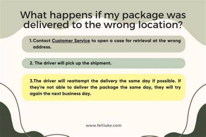 What happens if I put the wrong street address on a package?