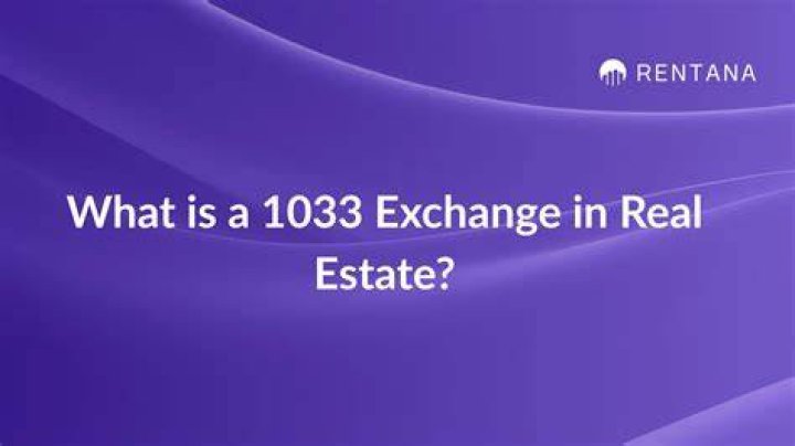 What is a 1033 exchange?