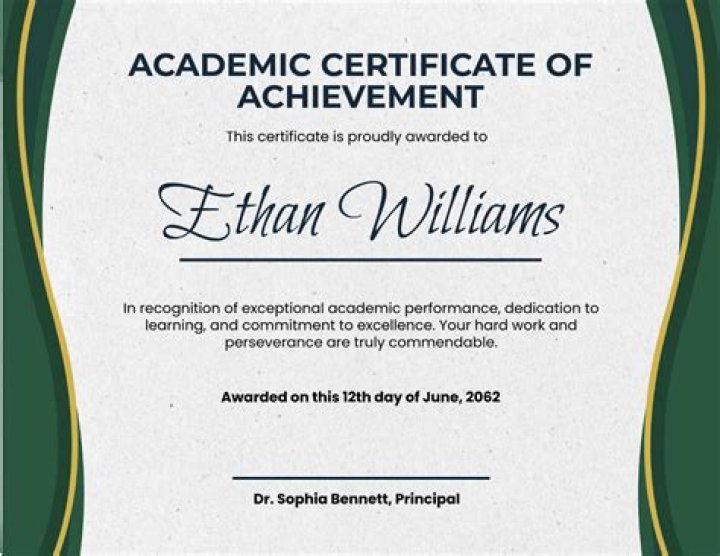What is the academic recognition award?