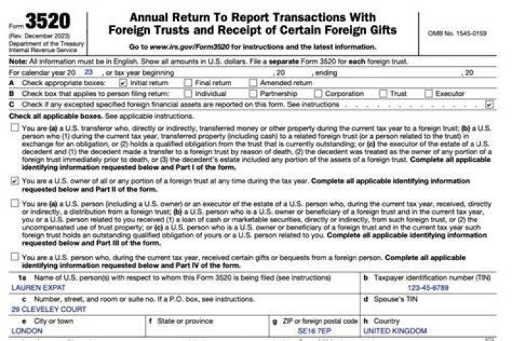 Who should file Form 3520?